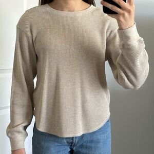 Uniqlo Beige Long Sleeve